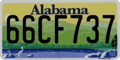 AL license plate 66CF737