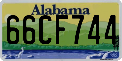 AL license plate 66CF744