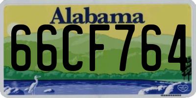AL license plate 66CF764