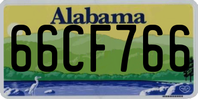 AL license plate 66CF766