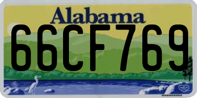 AL license plate 66CF769