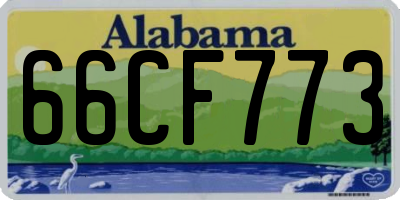 AL license plate 66CF773