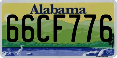 AL license plate 66CF776
