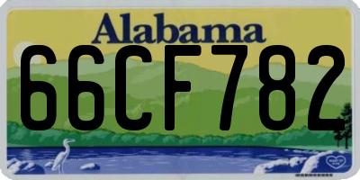 AL license plate 66CF782