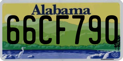 AL license plate 66CF790