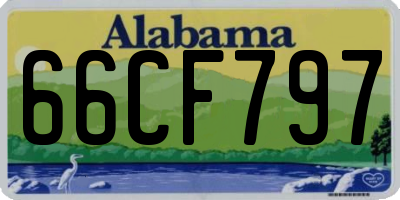 AL license plate 66CF797