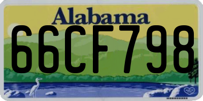 AL license plate 66CF798