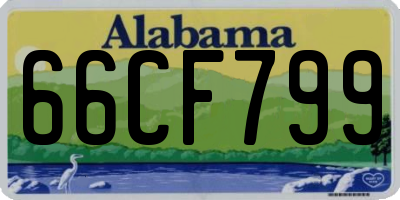 AL license plate 66CF799