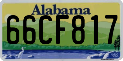 AL license plate 66CF817