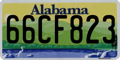 AL license plate 66CF823