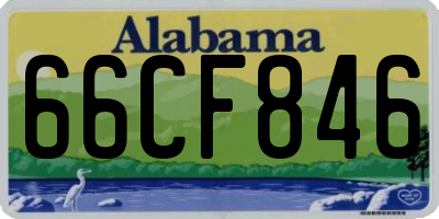 AL license plate 66CF846