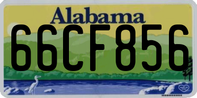 AL license plate 66CF856