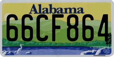 AL license plate 66CF864