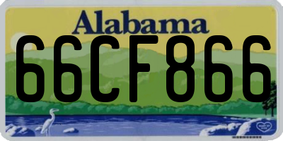 AL license plate 66CF866