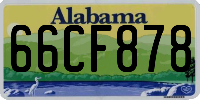 AL license plate 66CF878