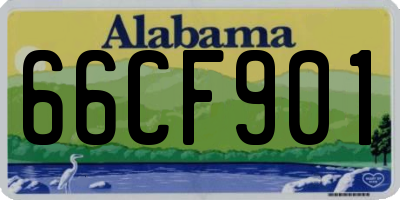 AL license plate 66CF901