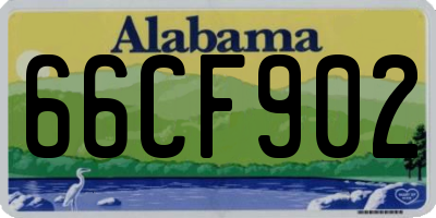 AL license plate 66CF902