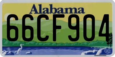 AL license plate 66CF904