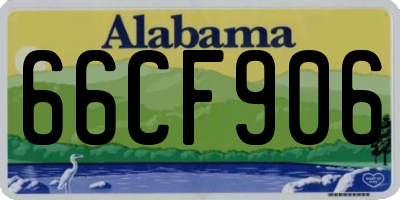 AL license plate 66CF906