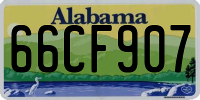 AL license plate 66CF907