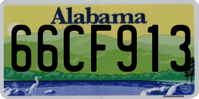AL license plate 66CF913