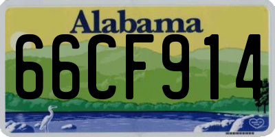 AL license plate 66CF914