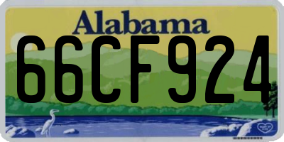 AL license plate 66CF924