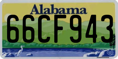 AL license plate 66CF943