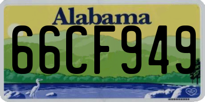 AL license plate 66CF949