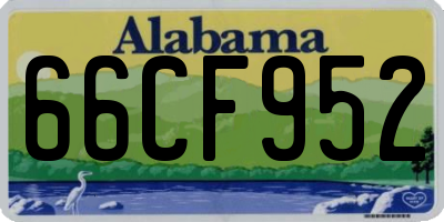 AL license plate 66CF952