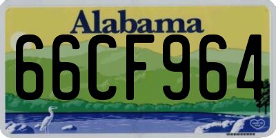 AL license plate 66CF964