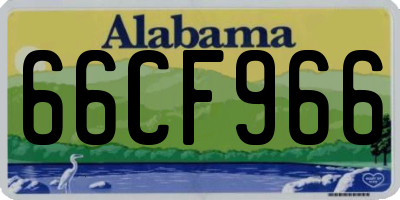 AL license plate 66CF966