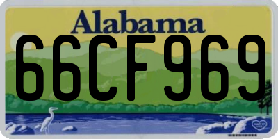 AL license plate 66CF969
