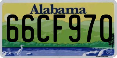 AL license plate 66CF970