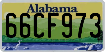 AL license plate 66CF973