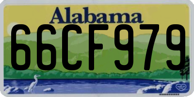AL license plate 66CF979