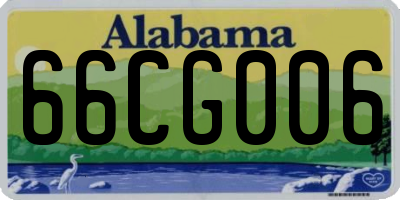 AL license plate 66CG006