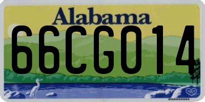 AL license plate 66CG014