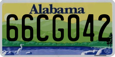 AL license plate 66CG042