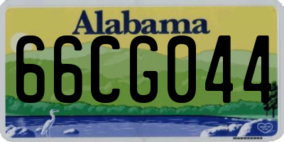 AL license plate 66CG044