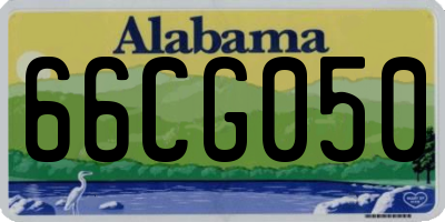 AL license plate 66CG050