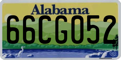 AL license plate 66CG052