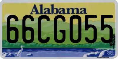 AL license plate 66CG055