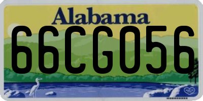 AL license plate 66CG056