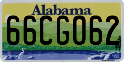 AL license plate 66CG062