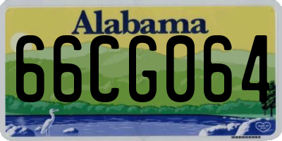 AL license plate 66CG064