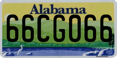 AL license plate 66CG066