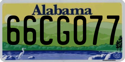 AL license plate 66CG077