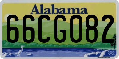 AL license plate 66CG082