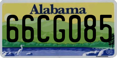 AL license plate 66CG085